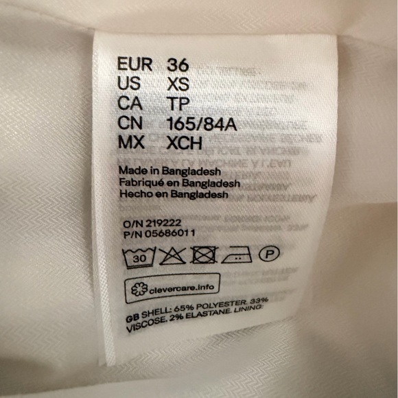 H&M Light Beige Women's Blazer size XS - Picture 8 of 10